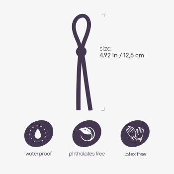 Pierścień erekcyjny Crushious Billy regulowany silikonowy 12,5 cm