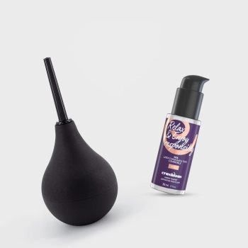 Irygator analny Crushious Douche Go 90ml z lubrykantem 50ml