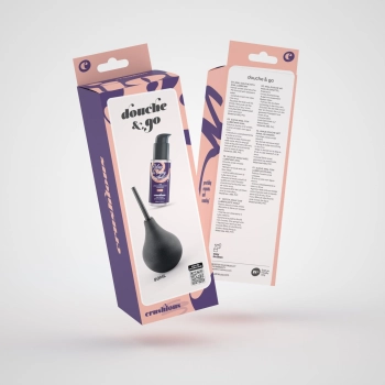 Irygator analny Crushious Douche Go 90ml z lubrykantem 50ml