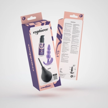 Zestaw analny Crushious Explorer z plugiem 11 cm