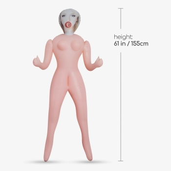 Lalka dmuchana erotyczna Crushious Marta Stewardessa blond 155 cm