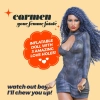 Lalka dmuchana Carmen Femme Fatale czarna 155 cm