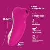 Stymulator łechtaczki Crushious Supernova ssący i stukający różowy USB 12cm