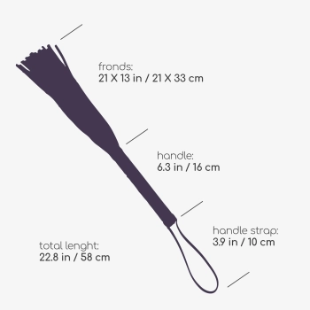 Pejcz dziewięcioogonowy Crushious Floggy czarny 58 cm