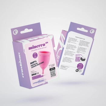 Kubeczek menstruacyjny Crushious Minerva XS 5,5 cm z woreczkiem