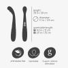 Wibrator punktu G Crushious Pixie dualny USB 20 cm