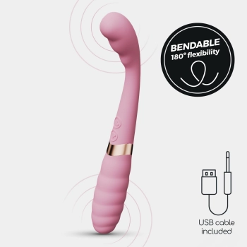 Wibrator punktu G Crushious Pixie dualny USB 20 cm
