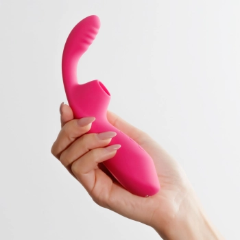 Wibrator punktu G ssący Crushious Cyrano silikonowy USB 18cm