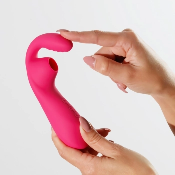 Wibrator punktu G ssący Crushious Cyrano silikonowy USB 18cm