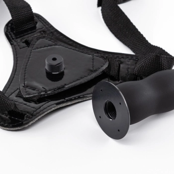 Strap on silikonowy Crushious Snapper czarny 12,5 cm
