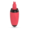 Stymulator z ssaniem i wibrującymi językami Crushious Scarlet USB