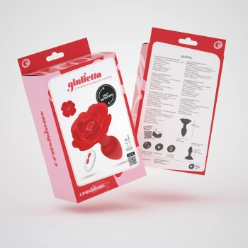 Korek analny rotacyjny Crushious Giulietta z pilotem USB