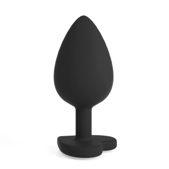 Plug analny Crushious Cuore Large z wymiennymi kryształkami