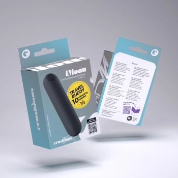 Mini wibrator iMoan Crushious czarny USB 7,6 cm