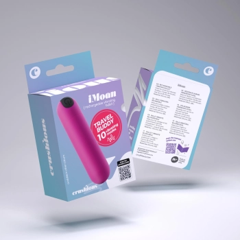 Mini wibrator Crushious iMoan różowy USB 7,6 cm
