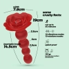 Korek analny wirujący Crushious Rosaline z pilotem silikonowy 19cm