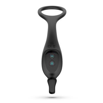 Masażer prostaty Crushious Magoo z pierścieniem i pilotem USB 14 cm