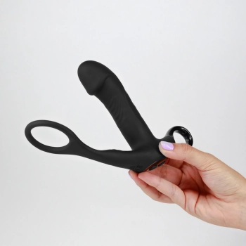Masażer prostaty Crushious Magoo z pierścieniem i pilotem USB 14 cm