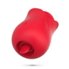 Stymulator łechtaczki z językiem Crushious Rosita silikonowy USB 6 cm