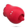 Stymulator łechtaczki z językiem Crushious Rosita silikonowy USB 6 cm