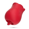 Stymulator łechtaczki z językiem Crushious Rosita silikonowy USB 6 cm