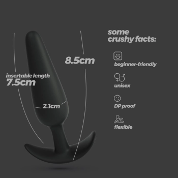 Korek analny silikonowy mały Tic Crushious 8,5 cm