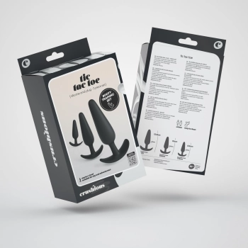 CRUSHIOUS TIC TAC TOE ANAL PLUGS TRAINING SET
