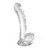 Dildo analne Crushious Hudini żelowe transparentne 17,5 cm