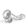 Dildo analne Crushious Hudini żelowe transparentne 17,5 cm