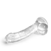 Dildo analne Crushious Hudini żelowe transparentne 17,5 cm
