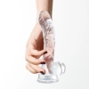 Dildo analne Crushious Hudini żelowe transparentne 17,5 cm