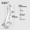 Dildo analne Crushious Hudini żelowe transparentne 17,5 cm