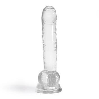Dildo analne Crushious Hudini żelowe transparentne 17,5 cm