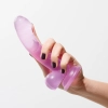 Dildo analne żelowe Crushious Hudini fioletowe 17,5 cm