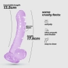Dildo analne żelowe Crushious Hudini fioletowe 17,5 cm