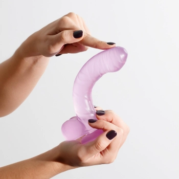 Dildo analne żelowe Crushious Hudini fioletowe 17,5 cm
