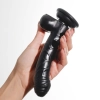 Dildo żelowe Crushious Hudini analne czarny 17 5 cm