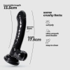 Dildo żelowe Crushious Hudini analne czarny 17 5 cm