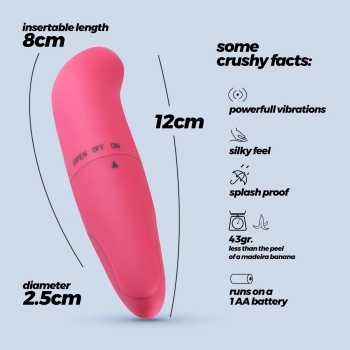 Wibrator punktu G Crushious G Finder mini różowy 8 cm