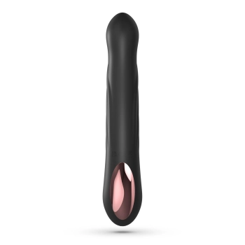 Wibrator króliczek Crushious Lapin silikonowy czarny USB 21,5 cm
