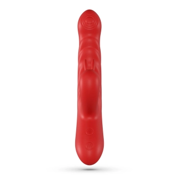 Wibrator króliczek Crushious Lapin posuwisty czerwony USB