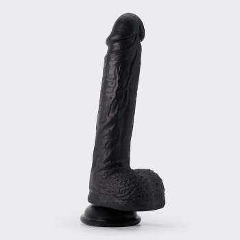 Dildo realistyczne silikonowe Inviktus Crushious 22 cm czarny