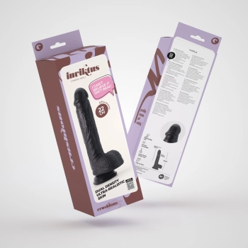 Dildo realistyczne silikonowe Inviktus Crushious 22 cm czarny