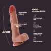 Dildo realistyczne Crushious Inviktus 9 cieliste 23 cm płynny silikon