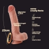 Wibrator realistyczny Inviktus Vibe Crushious z pilotem 22 cm