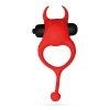 Pierścień erekcyjny wibrujący Daemon Crushious czerwony silikonowy 12,5 cm