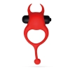 Pierścień erekcyjny wibrujący Daemon Crushious czerwony silikonowy 12,5 cm
