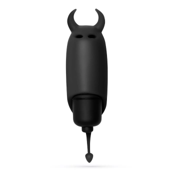 Wibrator mini Crushious O Pet Devil czarny 10 trybów 9 2 cm