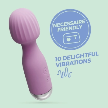 Mini wand Crushious Wanderlust liliowy USB 15 cm