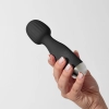Mini wibrator wand Crushious Wanderlust czarny USB 15 cm